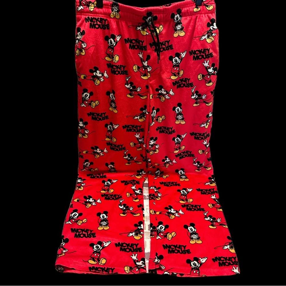 Disney Men’s Red Mickey Mouse Pajama Bottoms size L
